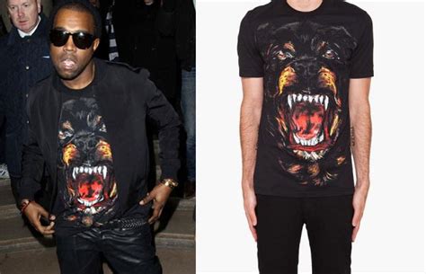 givenchy kanye west t shirt|givenchy rottweiler t shirts.